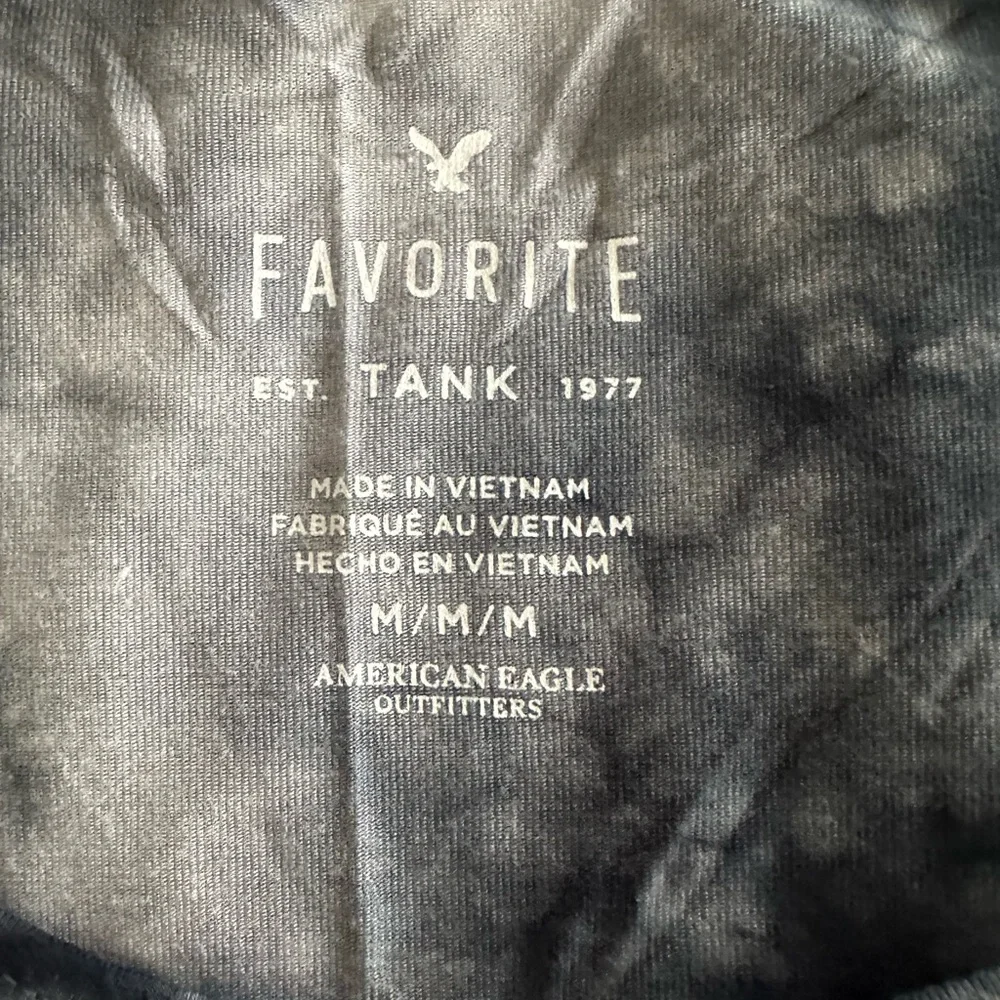 American Eagle favorite tank black and white tie-dye size medium - Picture 3 of 5